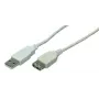 USB kábel LogiLink 2m USB 2.0 USB A sivý
