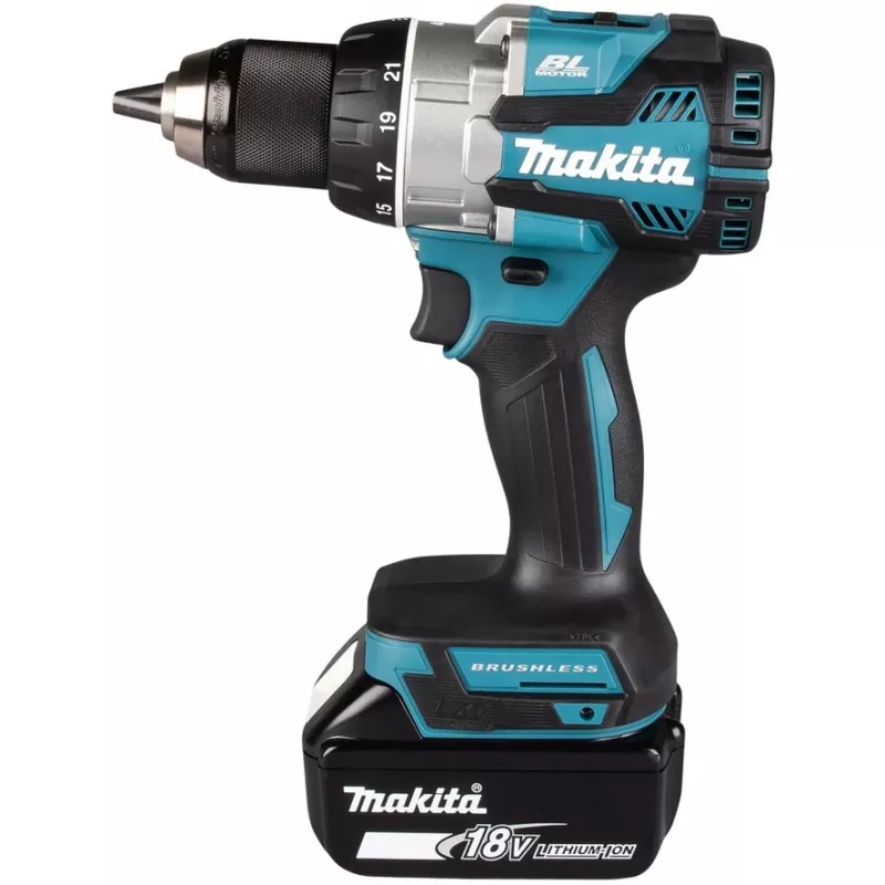Makita DDF489RTJ Akumulátorový skrutkovač/rázový uťahovač 1800 ot/min čierna, modrá, oceľ
