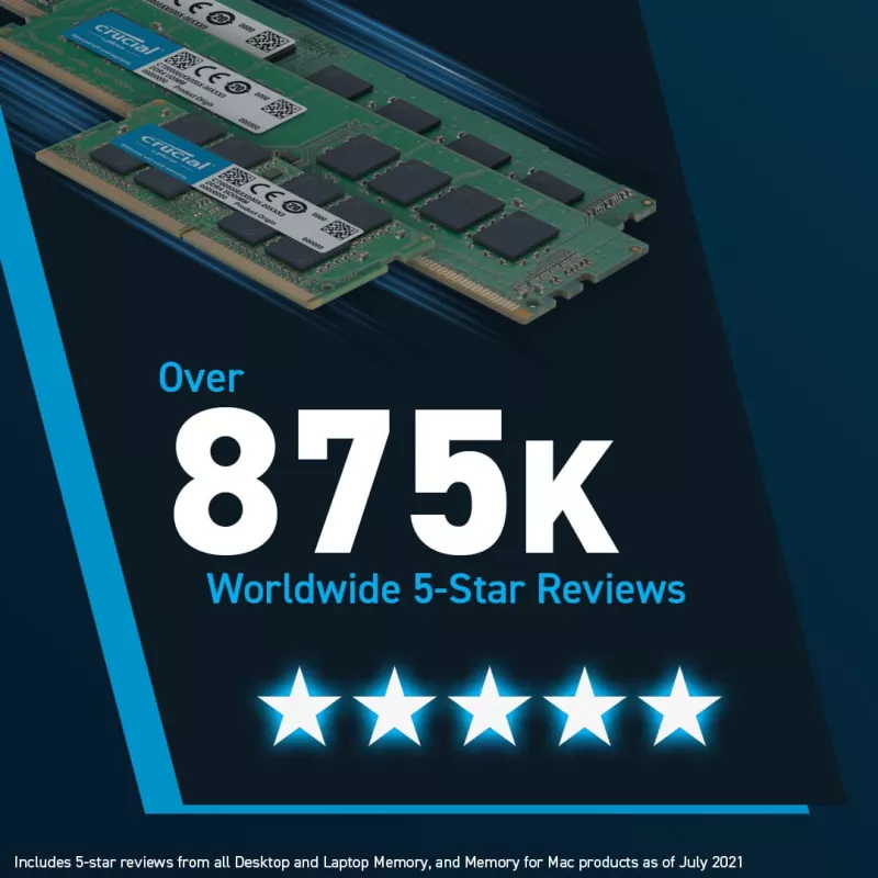 Crucial CT16G56C46U5 U-DIMM, 16GB, DDR5, 5600 Mhz, CL46, čierna