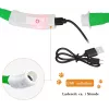 LED obojok Anicoll zelený pre psy a mačky model nabíjateľné osvetlenie