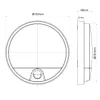 LED lampa MACLEAN MCE291W s IR pohybovým senzorom, 10 W, 3000 K