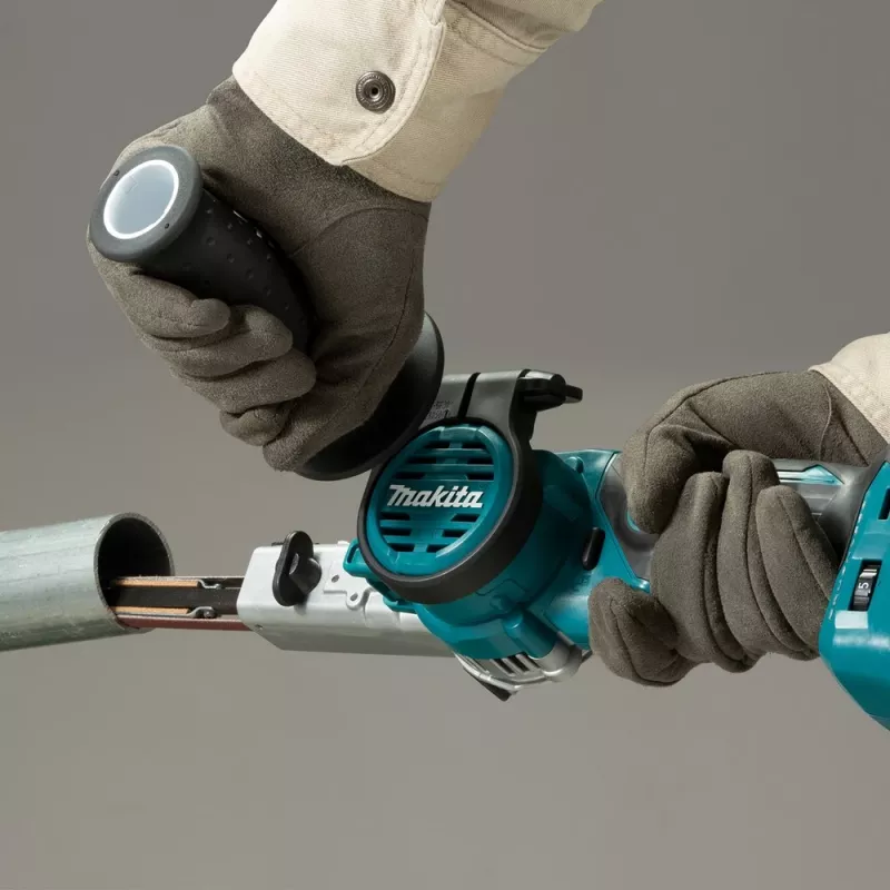 Makita DBS180Z akumulátorový pásový pilník, 18 V, čierna/modrá (bez akumulátora)