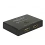 DeLock HDMI 2 - 1 switch obojsmerný 4K 60 Hz - video/audio switch - 2 x HDMI - desktop