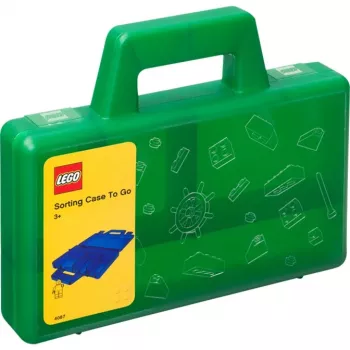 Úložná krabica Room Copenhagen triediaca krabica LEGO 40870003 zelená – modulárny organizér kompatibilný s hračkami