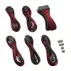 CableMod PRO ModMesh CM-PCAB-BKIT-NKKR-3PK-R sada predlžovacích káblov, čierna/červená
