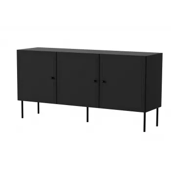 Cama 3D komoda PALAZZO BIS 151x40x75 matná čierna