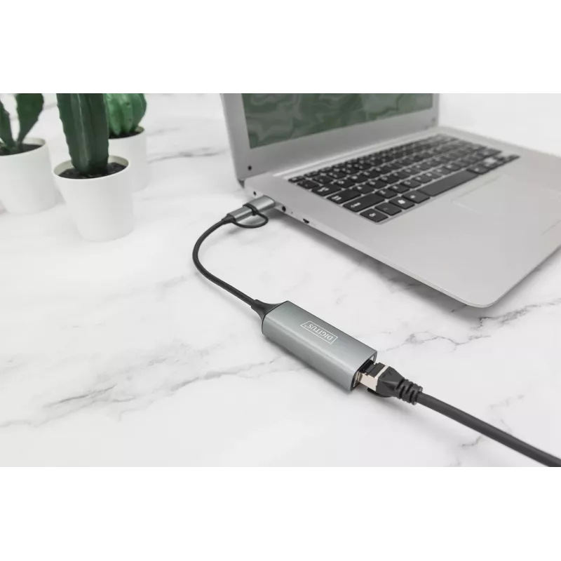 USB Type-C Gigabit Ethernet adaptér Digitus DN-3028