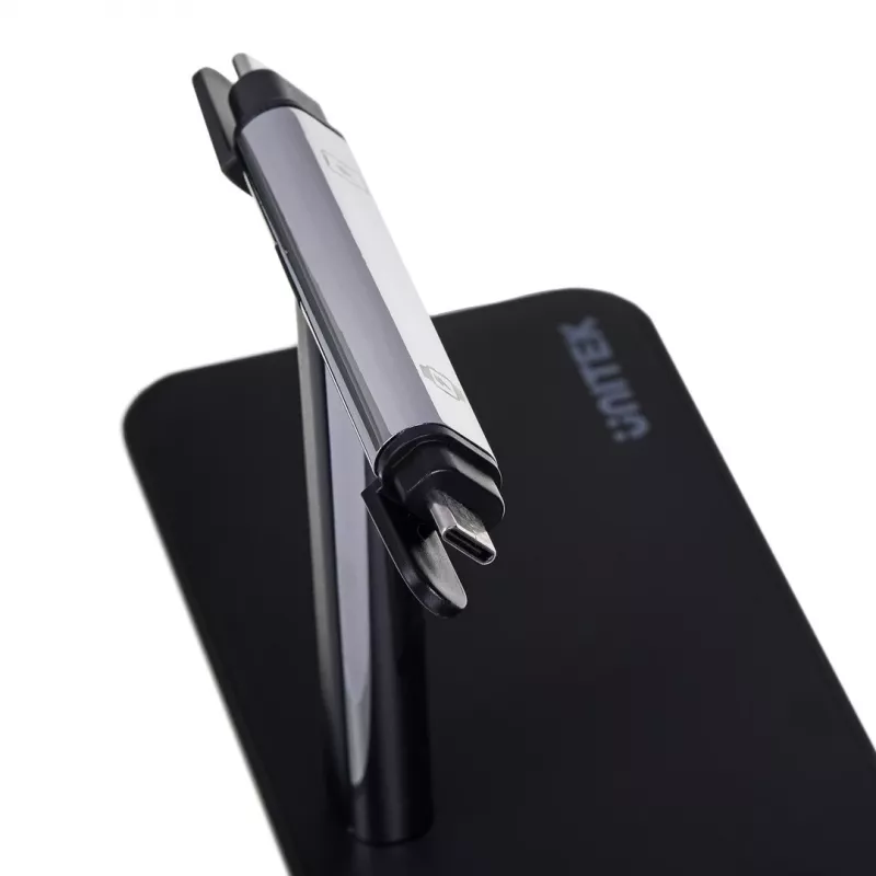 Voľne stojaca nabíjacia stanica UNITEK P1212A 15 W bezdrôtová ABS čierna strieborná