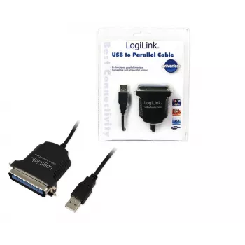 LogiLink AU0003C káblový adaptér USB 2.0 A IEEE1248 čierny