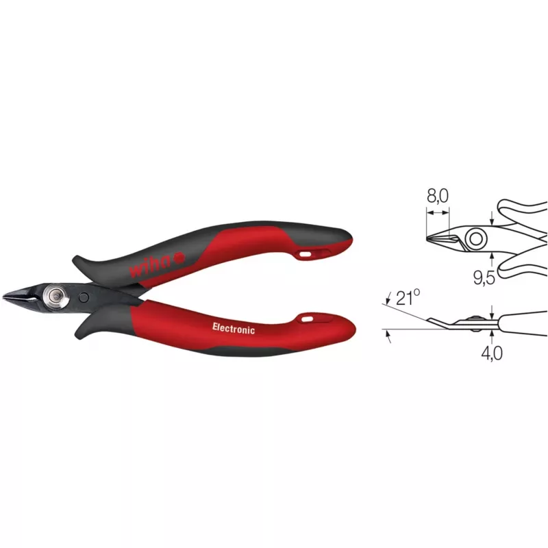 Bočné štípacie kliešte Wiha 27388 128 mm — diagonálne bočné štípacie kliešte, kalené čepele, izolované rukoväte
