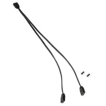 Káblový rozbočovač Kolink ARGB 1-2 rozbočovací kábel 30 cm, 5 V, čierny