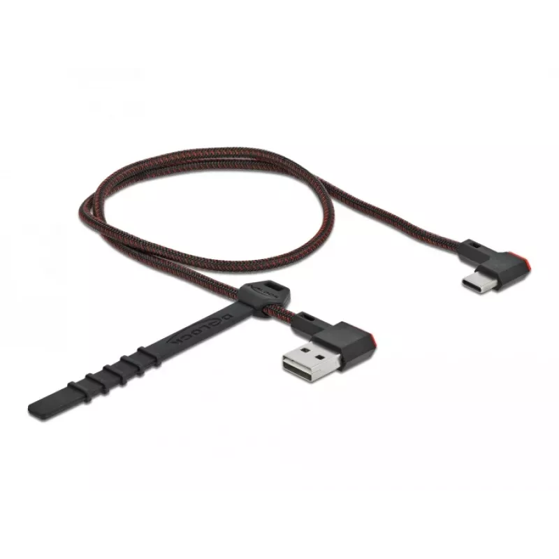 USB kábel DeLOCK EASY-USB 2.0 Type-A konektor samec na Type-C konektor samec 0,5 m čierny