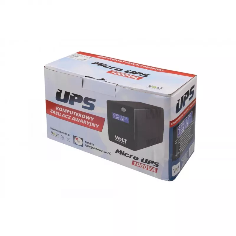UPS neprerušiteľný zdroj napájania VOLT POLSKA MICRO 1000VA 600W 1x9ah