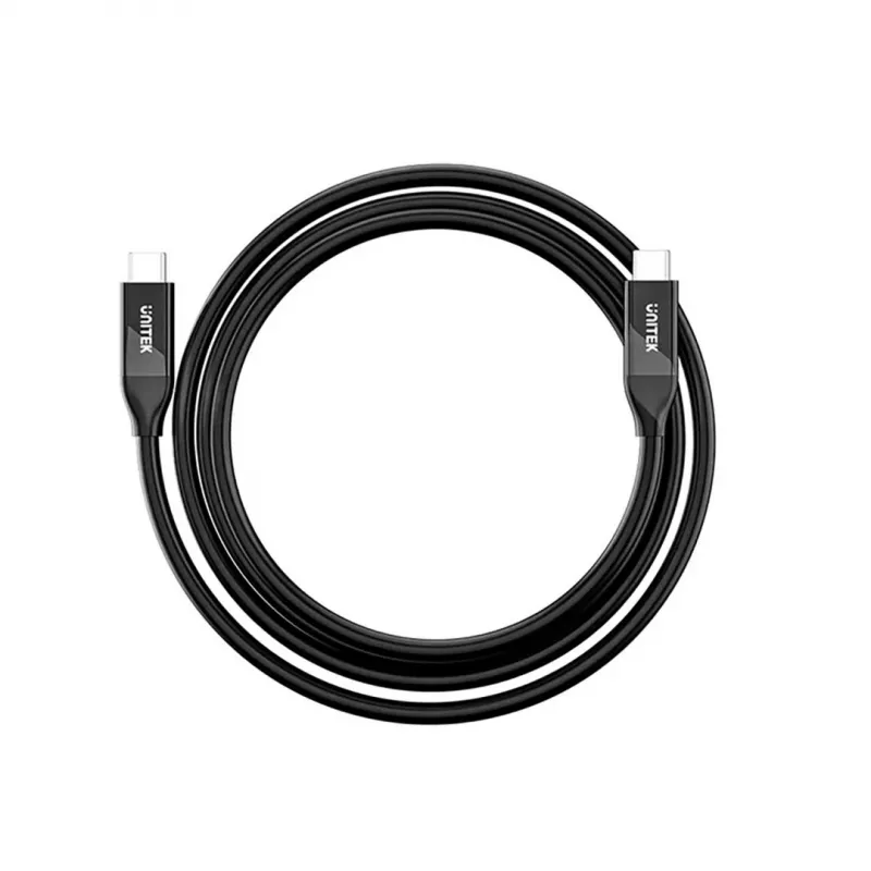 USB-C kábel Unitek C14100ABK01-2M – 2 m, 100 W Power Delivery, 40 Gbit/s dáta