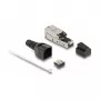 DeLOCK RJ45 konektor samec na LSA Cat.6A bez nástroja s odľahčením ťahu