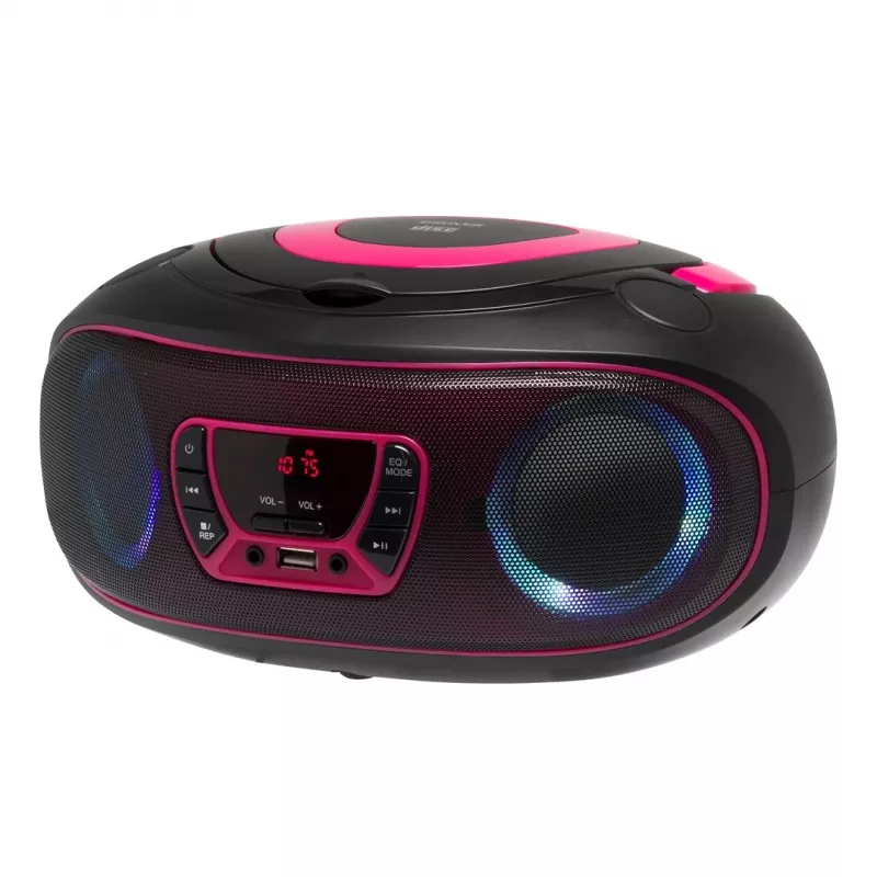 Denver TCL-212BT PINK CD prehrávač prenosný CD prehrávač čierny, ružový