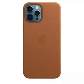 Apple kožené puzdro MHKL3ZM/A iPhone 12 Pro Max Saddle hnedá originálne zatavené