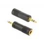 Cablexpert 6,35 mm jack konektor samica na 3,5 mm jack konektor samec audio adaptér | A-6.35F-3.5M