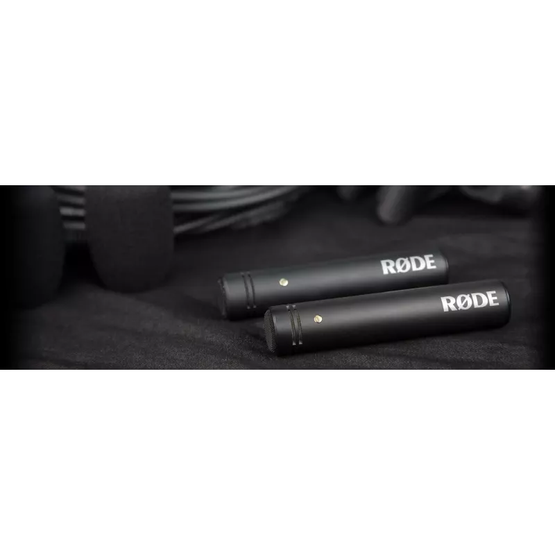 Štúdiový kondenzátorový mikrofón RØDE M5 — káblový, 20–20000 Hz, 200 Ω, -34 dB, 20×100 mm, čierny