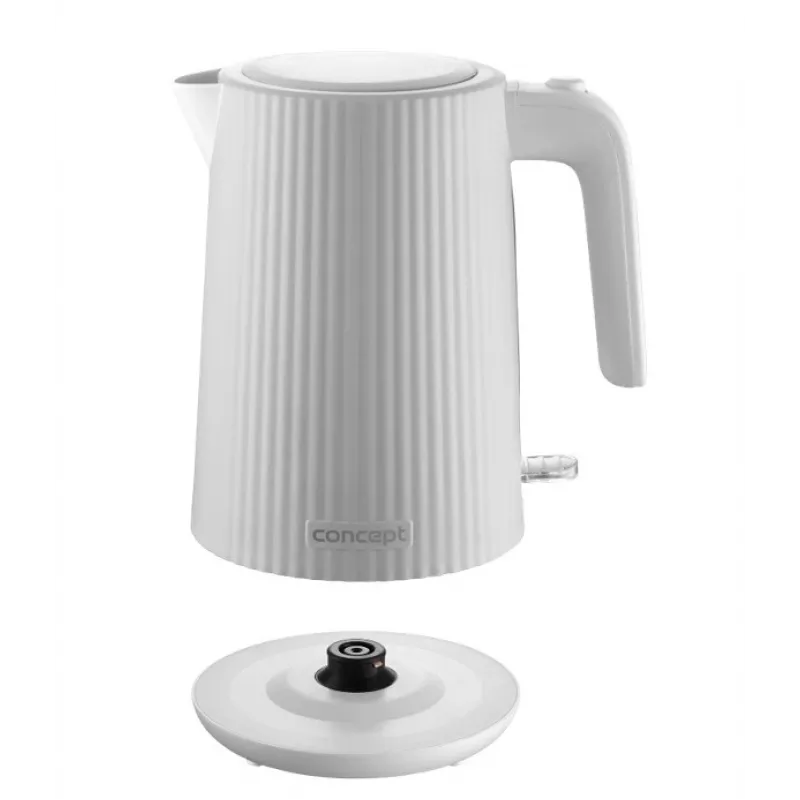 Rýchlovarná kanvica Concept Solution RK2390, plastové puzdro, 1,7 L, biela