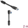 DeLOCK USB kábel Type-A samec na Type-B samec 90° dole 2 m
