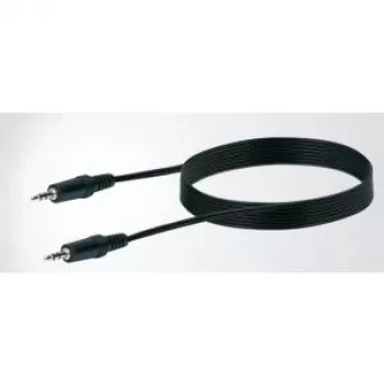 Audio kábel SCHWAIGER 3,5 mm konektor–konektor, 3 m, čierny
