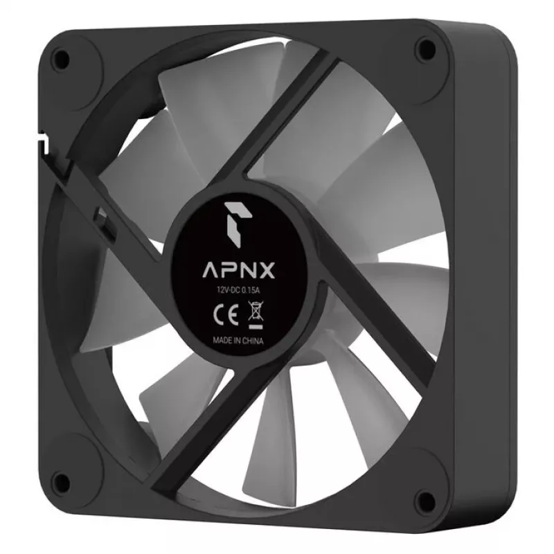 Skriňový ventilátor APNX FP1-Q 120 PWM ARGB-BK 120mm PWM ARGB čierny