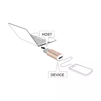 USB adaptér DeLOCK 65677 USB 2.0-C na Micro-B