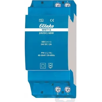 Eltako WNT15-24VDC/48W digitálne týždenné spínacie hodiny, 24V DC 48W