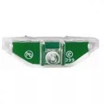 Orientačné svetlo Merten MEG3901-0006, LED, zelené puzdro, červené svetlo, AC 100–230 V