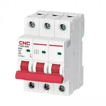 CNC istič, 3P, 63A, trieda C, 6kA