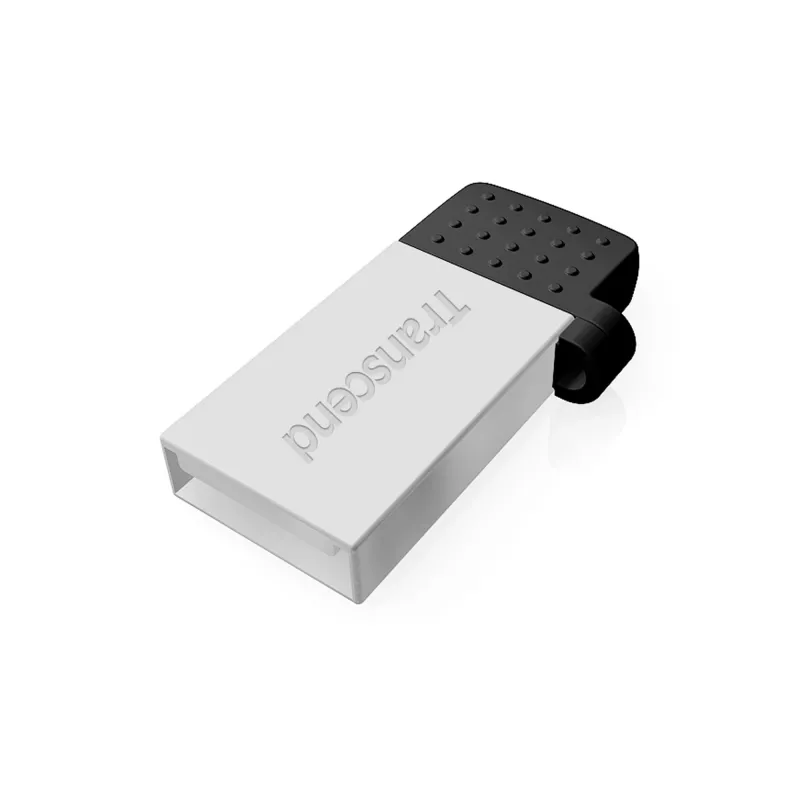 Transcend JetFlash Mobile 380 - USB flash disk - 16 GB - USB 2.0 - strieborná (TS16GJF380S)