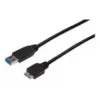 ASSMANN SuperSpeed USB 3.0 kábel, USB-A samec na Micro-USB-B samec, Cu AWG 28, 2-násobne tienený, dĺžka 1,0 m (AK-300116-010-S)