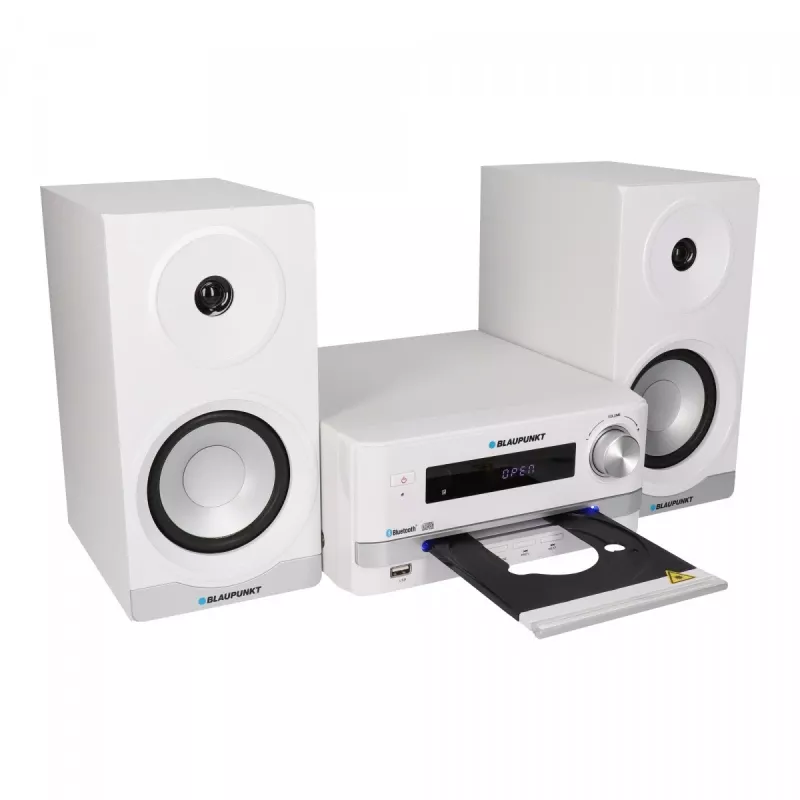 Home audio mikrosystém BLAUPUNKT MS16BT 15 W, CD/USB/MP3, Bluetooth, FM RDS, biela