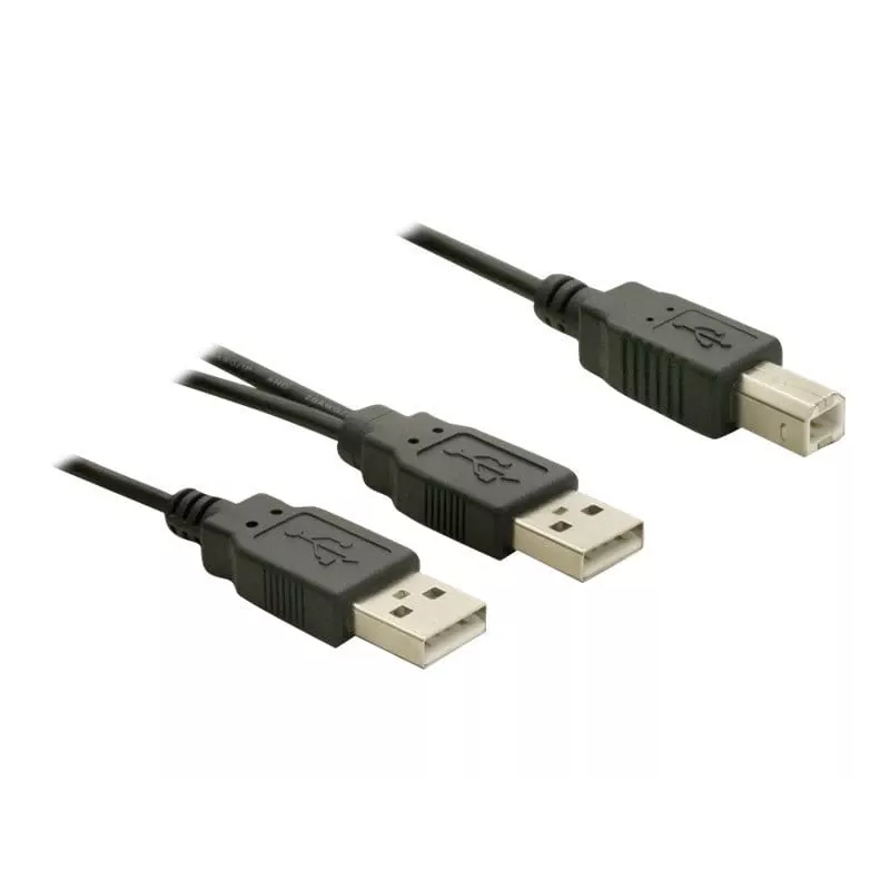 USB kábel DeLOCK USB-B/USB-A kábel 1 m čierny