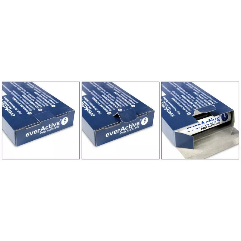 Jednorazová alkalická batéria everActive LR0310PAK AAA 1,5 V 1250 mAh 10 ks balenie