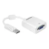 Videokábel adaptér DeLOCK 61766 0,125m VGA DisplayPort biely