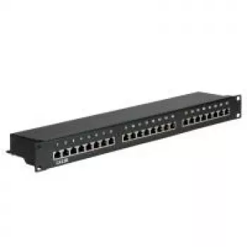VALUE patch panel Cat.5e 24 portov STP čierny
