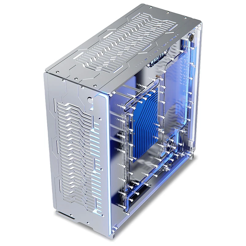 Singularity Computers Wraith PC skriňa ITX/DTX, Strieborná