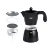 Espresso stroj Adler AD 4421 — 15 bar pumpa, čierne puzdro