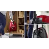 Vysávač Bosch BGB 41RD3H — 600 W, 4 l vrecko, HEPA filter, 11 m akčný rádius, teleskopická trubica, červený