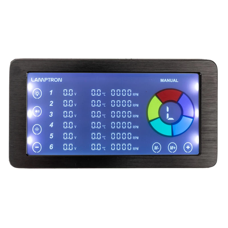 Ovládač ventilátorov a ARGB Lamptron LAMP-RF625B, čierny – bezdrôtové ovládanie pre PC ventilátory a RGB LED