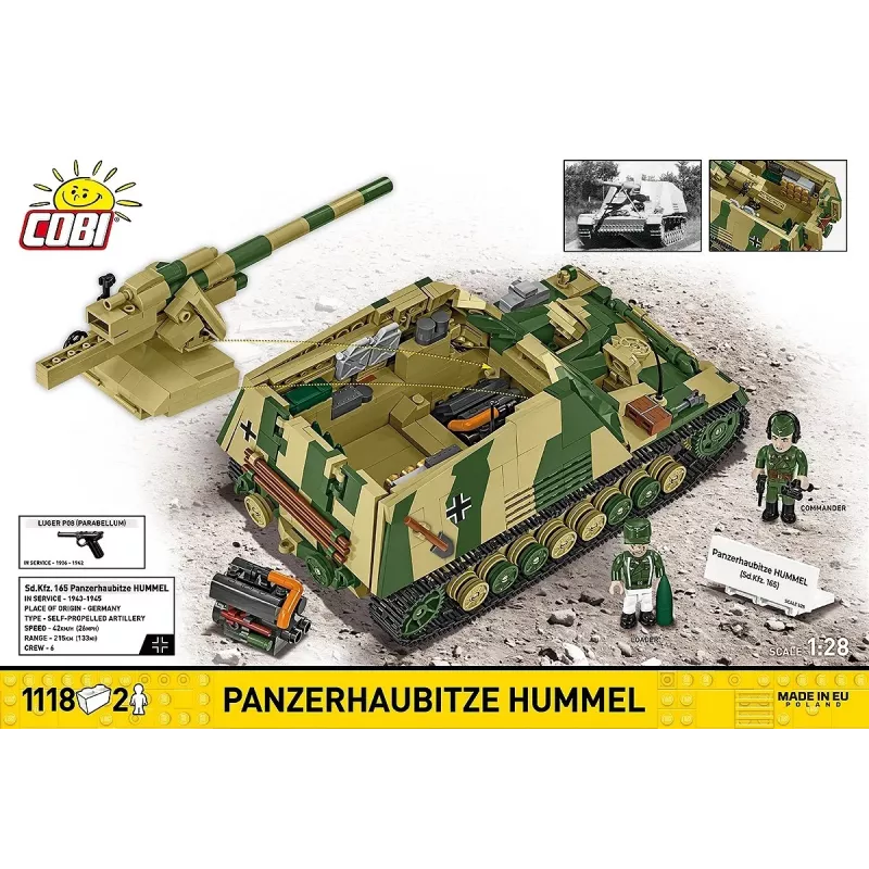 Stavebnica Cobi Panzerhaubitze Hummel 1118 dielov modelová stavebnica