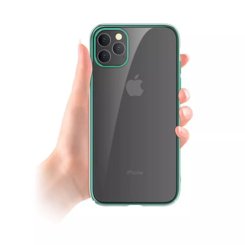 Ochranné tvrdé puzdro Devia Glimmer Series pre iPhone 11 Pro, zelená, PC zadná časť