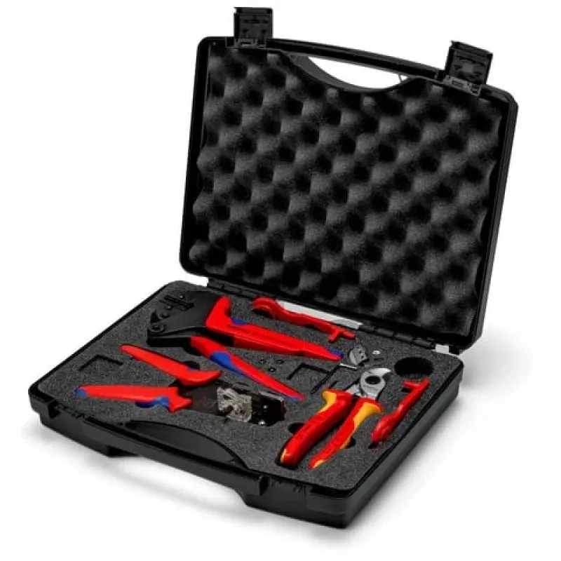 Knipex 97 91 04 V02 kufrík s náradím pre fotovoltaické konektory MC4