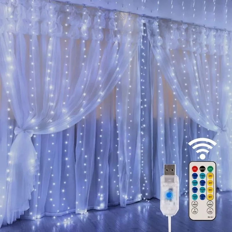 LED záves Extralink KURTYNA LED 3x3 s diaľkovým ovládačom (model EX.73172)