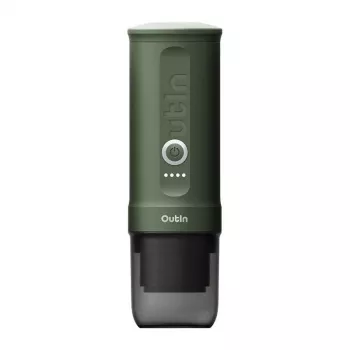 Kávovar OUTIN Outin Nano čierna, zelená — kávový prášok, 20 bar, 7500 mAh batéria, 0,67 kg