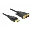 DeLOCK - video kábel - Single Link - DisplayPort (M) na DVI-D (M) - DisplayPort 1,2a - 2,0m - pasívny - čierny (85313)
