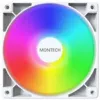 Chladiaci ventilátor Montech GF120 PWM ARGB 120 mm biely, PWM ovládanie, ARGB osvetlenie