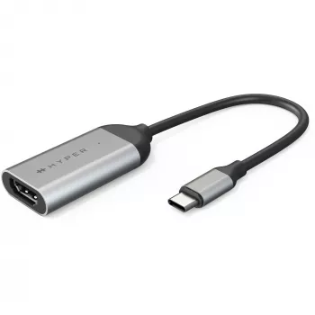 HYPER HD-H8K USB Type-C HDMI nehrdzavejúca oceľ